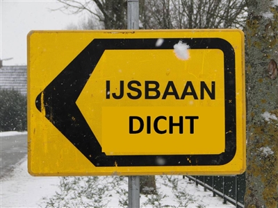 ijsbaan gesloten