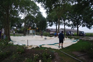 Tent uitleggen