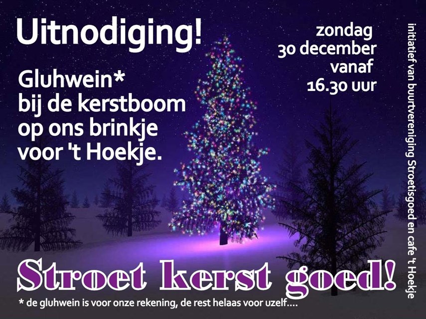 Uitnodiging Stroet kerst Goed